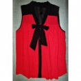 blusa chifon sin mangas 