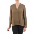 blusa georgette  manga larga