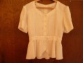 blusa georgette manga corta